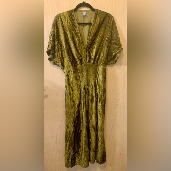Bl^nk London for Anthropologie Velvet Maxi Dress - Picture 1 of 9